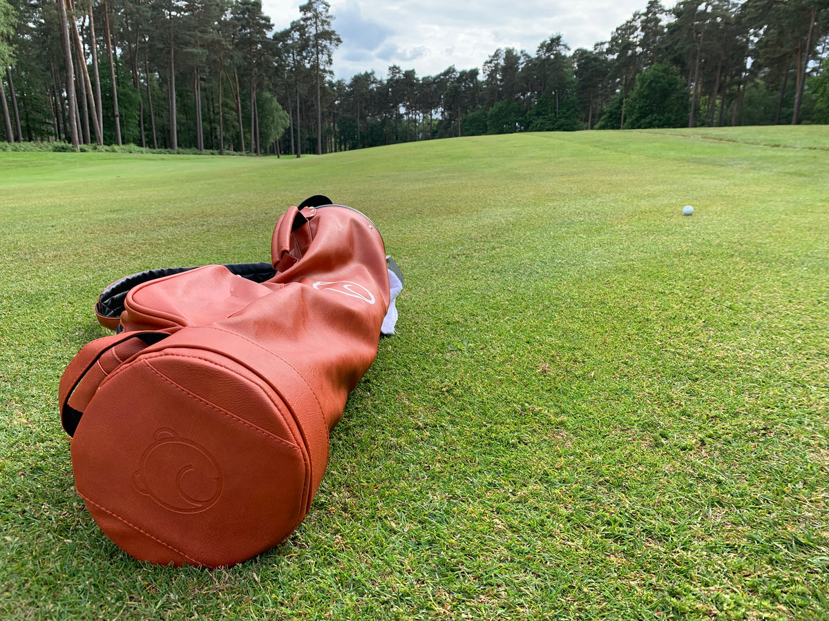 Leather Golf Bag Tan Conybeare Golf