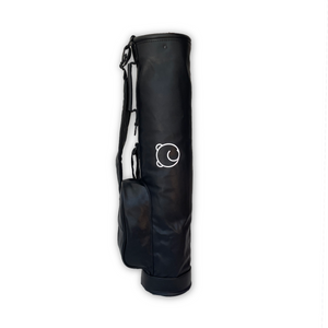 Leather Golf Bag - Black/White